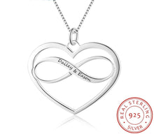 Load image into Gallery viewer, Personalized Heart &amp; Infinity Necklace