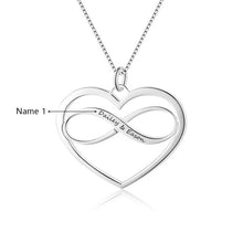 Load image into Gallery viewer, Personalized Heart &amp; Infinity Necklace
