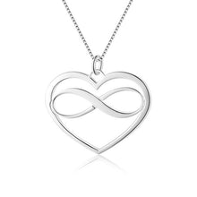 Load image into Gallery viewer, Personalized Heart &amp; Infinity Necklace
